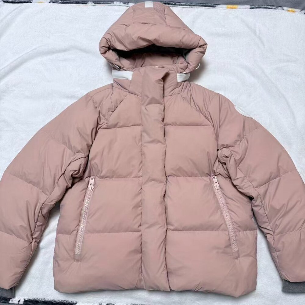 Canada Goose down jacket, pink, women's size, warm.